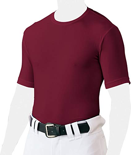 ZETT(ゼット) 野球 アンダーシャツ クルーネック 半袖 ライトフィットタイプ Wエンジ(6801) 2XO BO1810