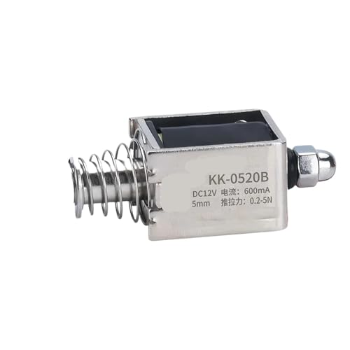 Solénoïde linéaire 24V CC 0520B aimant de levage avec course de 5 mm