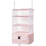 TABITORA Travel Luggage Organizer and Packing Cube Space Saver with Built in Hanging Shelves and Lau