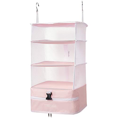 TABITORA Portable Hanging Travel Shelves Bag Packing Cube Organizer Suitcase Storage Large Capacity