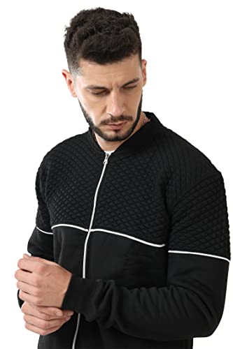Image of fanideaz Mens Diamond Cut Puffer Jackets regular fit Bomber Jacket for Man|Stylish Winter Jackets Men| Fashionable and Comfortable Jacket for Men Stylish