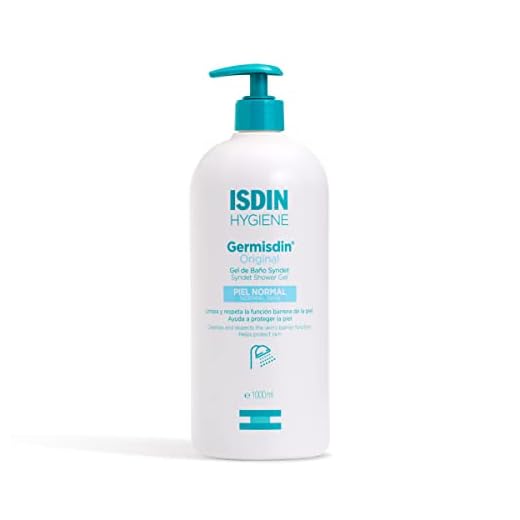 ISDIN GermISDIN Original Higiene corporal y manos, Gel de baño formulado con agentes antisépticos, Fresco, Sin color, 1 Unidad, 1000 ml