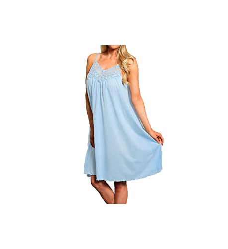 Shadowline Women's Beloved 38 Inch Braided Spaghetti Strap Short Gown