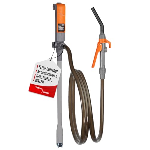 Tera Pump 3rd Gen. Fuel Transfer Pump Wquick Flow Control Nozzle - 2x Electr...