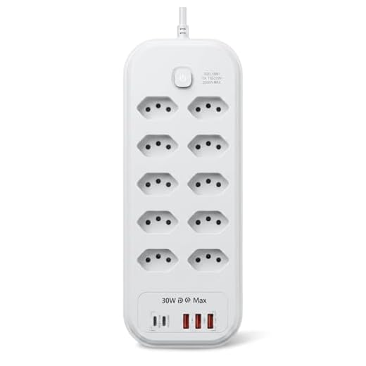 Inova SOC-12991 (10 tomadas + 3 USB-A + 2 USB-C)