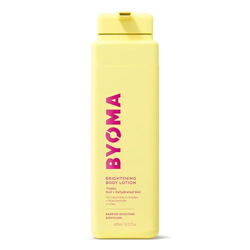 BYOMA Brightening Body Lotion (400ml) For Dull, Dehydrated Skin - Creamy Body Lotion with Niacinamide and Urea - Brightens and Evens Skin Tone