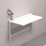 WOLKKAM 目に見えない壁掛け折りたたみテーブル無垢材コンピュータテーブル小さなアパート多機能ライティングデスク壁デスク (A,L)