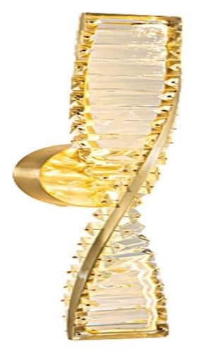 Wall Lamp Modern Home Decoration Gold Crystal Linear Wall Light