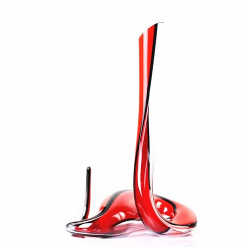 Lead-free Transparent Snake Crystal Glass Red Wine Decanter,Elegant Crystal Glass Carafe, Wine Accessories, GAOGAO (1200)
