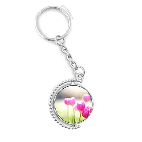 Porte-clés rotatif fleurs multicolores pour embellir votre trousseau quotidien