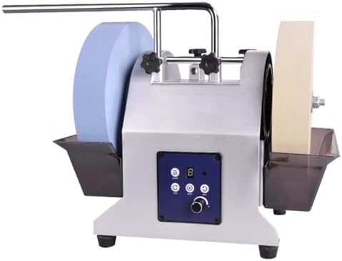 Electric Knife Sharpener with Double Grinding Wheel,Water-Cooled Low-Speed Polishing for Efficient Household Use,User-Friendly Operation,Water-Assisted Grinding (D)
