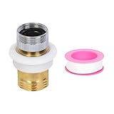 ZJZZJZ Dishwasher Faucet Adapter Quick Connect to 3/4in Garden Sink Hose Connector External Threaded Brass 15/16-27M or 55/64-27F for Portable Washing Machines