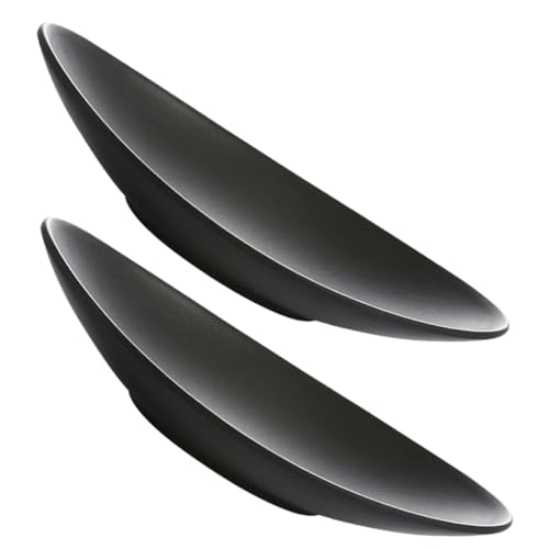 Plato de melamina negro set 2 piezas para sushi miniatura 1