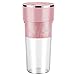 ZQWE Mini Frullatore Portatile, Frullatore per Smoothie Frutta Multifunzionale Frullatore per Frullati con USB per Frullati, Frappe, Frutta E Verdura per La Casa Viaggi Bambino (4 Blades,Pink)