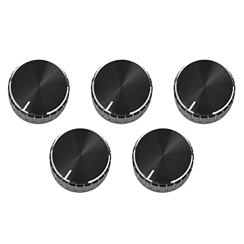 5 ruedas de aluminio negro para control de volumen