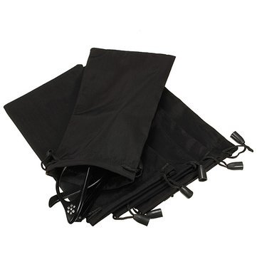 "Black Soft Cloth Pouch Storage Drawstring Bag Sunglasses Glasses MP3 "-image-15