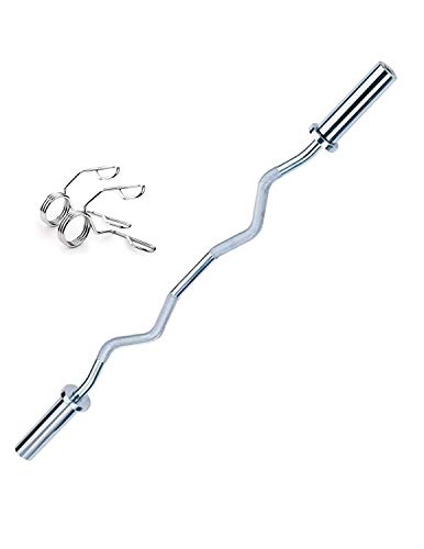 KFX Fitness 4 Feet Curling Olympic Barbell Rod Heavy Weight Lifting Training for Gym Fitness Workout (30 mm Internal Dia & 50mm Outer Dia) with Springs Side Locks (B0B9L6G995) Amazon Price History, Amazon Price Tracker