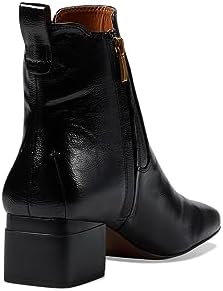 Franco Sarto Womens Waxton Square Toe Ankle Bootie Black Water Patent 9 M | Image 4