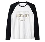 Photo Gallery vintage siesta key florida maglia con maniche raglan Photo Gallery vintage siesta key florida maglia con maniche raglan
