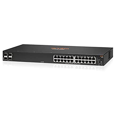 HPE Aruba 6000 24G 4SFP Switch Europe, R8N88A#ABB, Color Negro