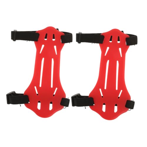 HANABASS Arm Protector Adjustable Rubber Forearm Guard for Outdoor Protective Arm Sleeve for Youth for Recurve Shooting