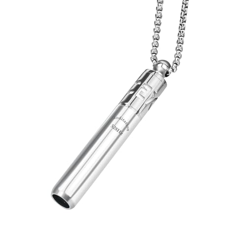 Milumber 528 Hz Breathing Necklace Silver