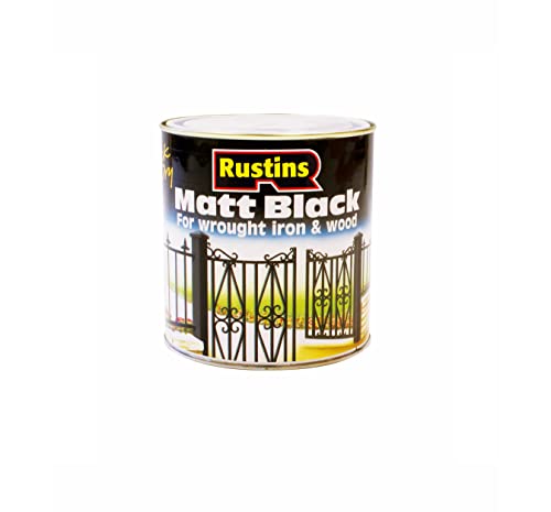 RUSTINS Matt Black Paint 500 ml