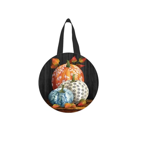 Briarwood Lane Elegant Pumpkins Wood Door Hanger