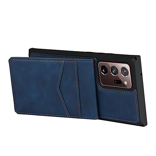 Housse Samsung S20 FE style portefeuille bleu idéal pour voyager léger
