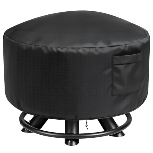 VORHOT Feuerschale Abdeckung, Ø97x56cm Wasserdicht Winddicht...