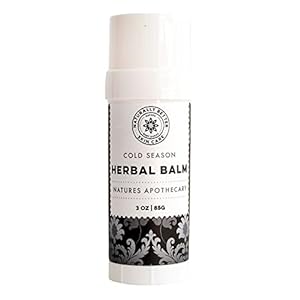 NATURE’S APOTHECARY Cold Season Herbal Balm | Soothe, Relieve, Refresh | All-Natural Vapor Rub Alternative Made with 9 Pure Essential Oils | Made in USA – (4 oz)