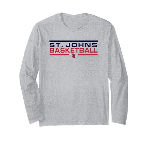 St. John's Red Storm Basketball Varsity Gray Long Sleeve T-Shirt