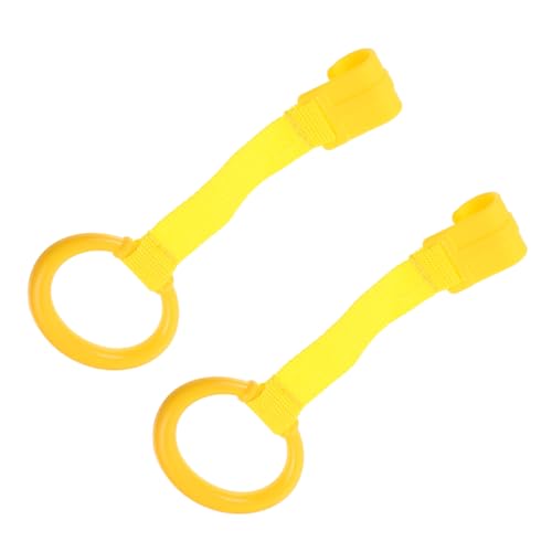 SHOWERORO Infant Baby Bed Pull Ring Set Multi-Functional Learning Standing Ring for Toddlers Arm Strength Training Cute Design