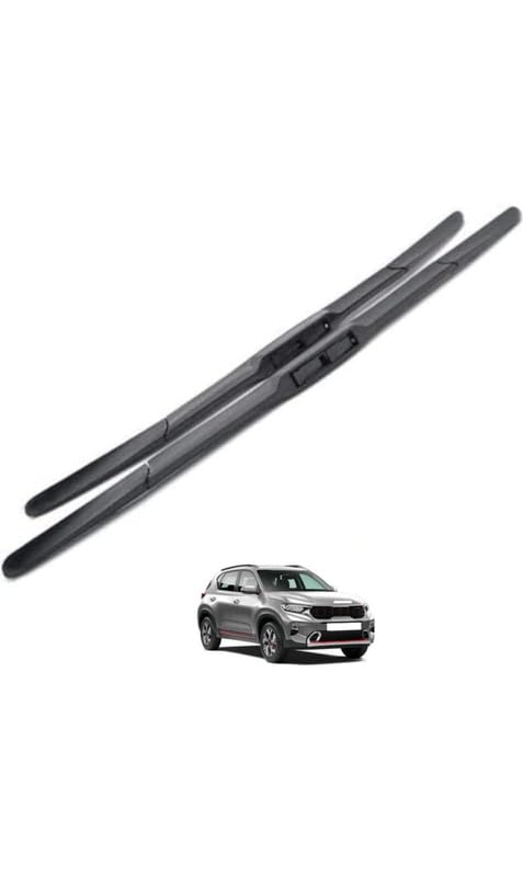 Image of AWB Hybrid Wiper Blades Compatible with Kia Sonet (Pack of 2)