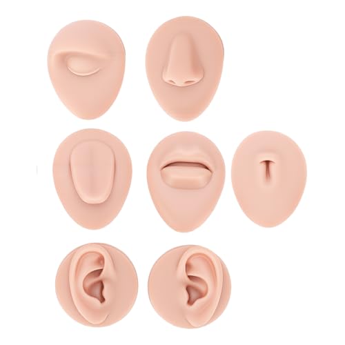 Modèle d'entraînement en silicone pour piercing de la langue et du nombril