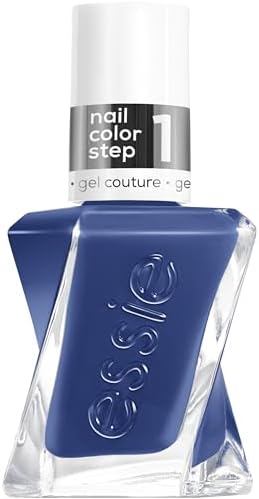 essie gel couture, Long-Lasting Nail Polish, Vegan, Be Dazzled, Blue, Statement Peace, 0.46 fl oz
