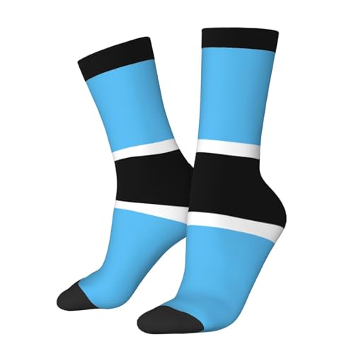 peiyeety Chaussettes à drapeau du Botswana, chaussettes de sport décontractées et originales pour femmes et hommes