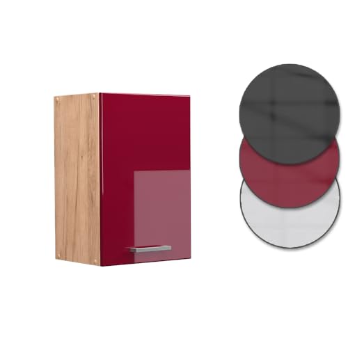 Vicco Pensile Da Cucina Rosso Bordeaux Lucido 40 Cm - 6