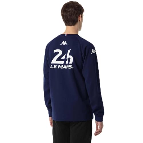 Sweatshirt Kappa 24H Le Mans 2025 bleu homme pull ample taille 3XL qui ne serre pas
