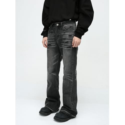 Men's Jeans Autunm American Retro Commute Home Casual Gathering Loose Slim Fit Long Pants2