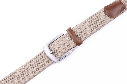 Image of Fabio Valenti Canvas Elastic Fabric Woven Stretch Braided Belts for Men Women Junior with Multicolored /Full Sizes