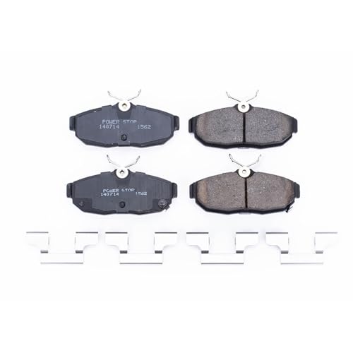 Image of PowerStop Rear Brake Pads for Ford Mustang 2012 - Z17 Ceramic Brake Pads with Installation Hardware, 17-1562