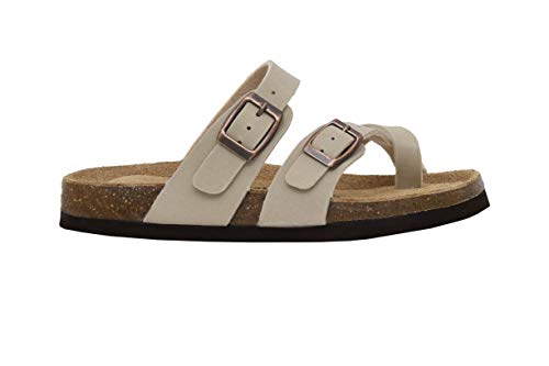 Cushionaire Kid's Luna Jr Cork Footbed Sandal With +Comfort, Stone Nubuck 12 #TOP1