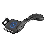 Kabelloses Qi-Ladegerät und Halterung: Das kabellose Qi-Ladegerät kombiniert Handyhalterung und kabelloses Kfz-Ladegerät in einem. Dieses kabellose Qi-Handy-Ladegerät mit integriertem intelligentem Chip kann Ihr Telefon vor Überladung, Überstrom, Kurzschluss, Überhitzung usw. schützen.