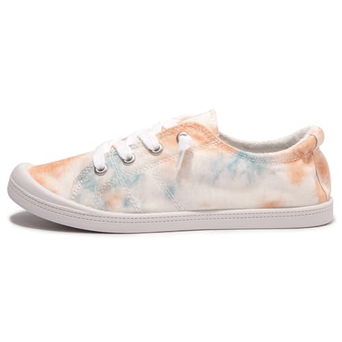 Image of Womens Slip On Shoes, Canvas Low Top Sneakers, Casual Classic Flat Shoes | Comfort Fashion Sneaker with Non Slip Rubber Outsole, Lightweight Tennis Shoes for Walking, Shopping, Picnic, Travel