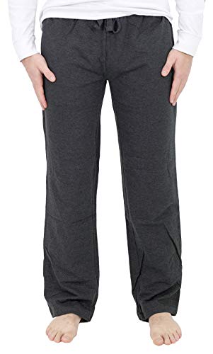 Cherokee Men's Polar Fleece French Terry Knit Pajama Pants Sleepwear