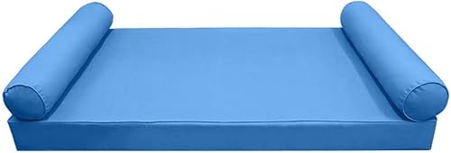 Miniatura 2 de *Solo funda*-Estilo 5 Fundas de almohada para colchón de sofá cama al aire libre con ribete de tubería tamaño Twin-AD102