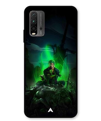 Image of Premium Anime 1 Case for Xiaomi Redmi 9 Power (Glossy Finish) Soft-Touch Metal TPU Back Cover, Shockproof, Designer, Aesthetic Mobile Phone Case