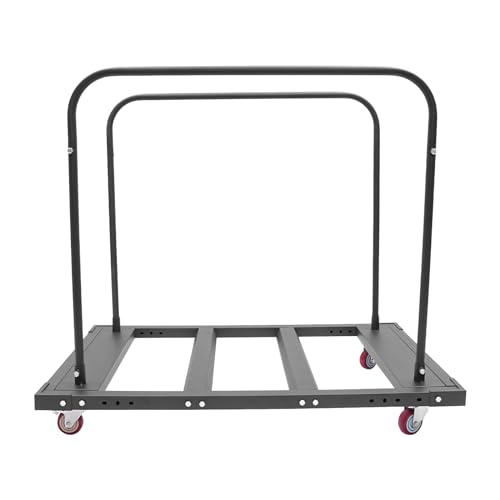 Carretilla plegable para mesas, capacidad 10 mesas, negra miniatura 3