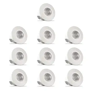 Surya 2W LED Prime SPOT Light, Ceiling SPOT Light (Cool Day Light) (Pack of 10)